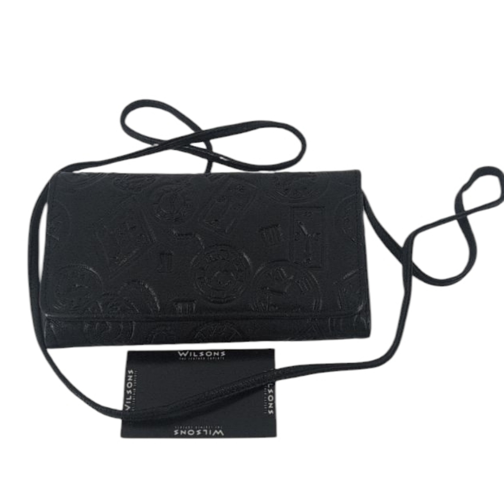 Wilson's Leather Crossbody Wallet Great Condition !